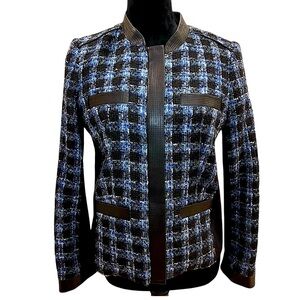 KARL LAGERFELD tweed jacket 🖤🤍💙